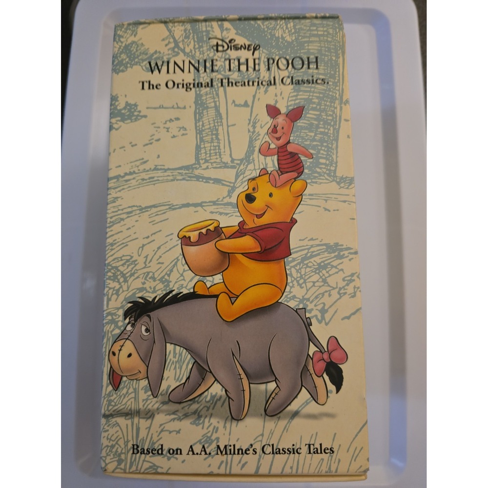 Vintage Winnie The Pooh Disney VHS Tapes Set of 4 Collectible